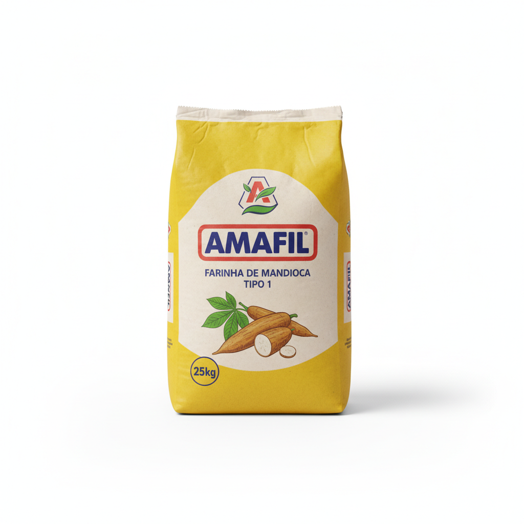 Farinha Mandioca 25kg – Amafil