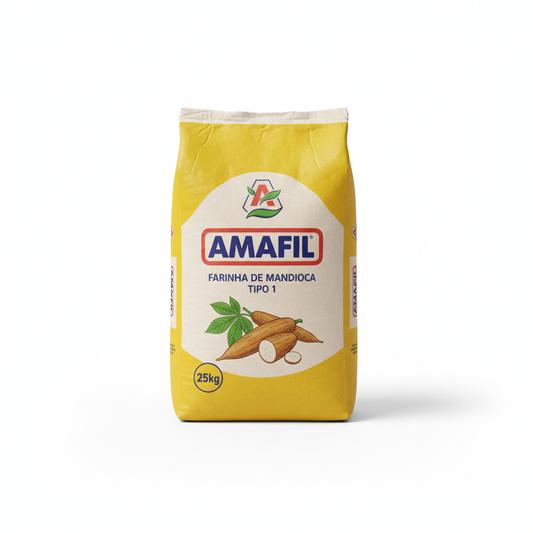 Farinha Mandioca 25kg – Amafil